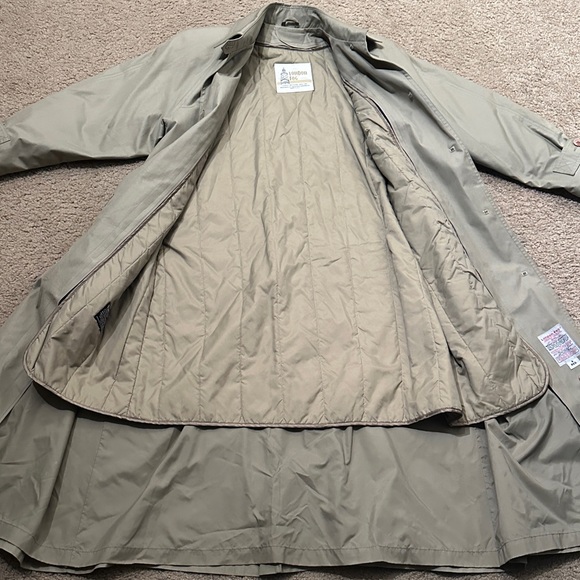 Vintage London Fog Womens Trench Coat Classic Cotton Blend Beige Tan Size 4 Reg - Picture 3 of 9